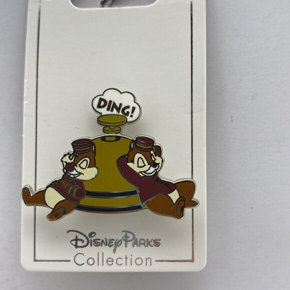 Disney Parks Pin Tower of Terror Chip 'n Dale Bellhops Bell Ding! Twilight Zone - Picture 2 of 5